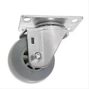ROD. CINZA GIR. 210 PLACA E RODA EM PVC com PP FURO PAS. CZ
