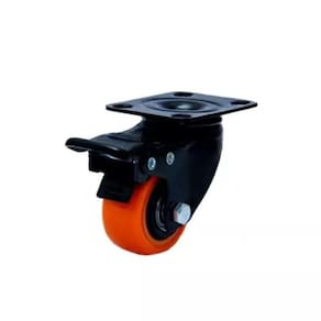 ROD.GIRA. com PLACA E FREIO 158 PRETO comLARANJA