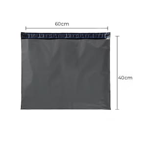 Envelope Plástico 60x40 Eco 100 Unidades - Preto/Cinza