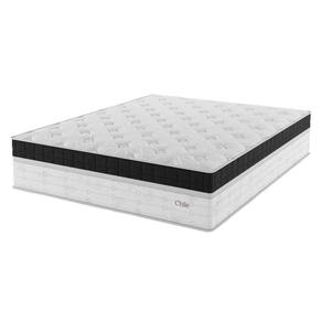 Colchão Duplo Molejo 41cm 1,88m 1,38m Chile Yescasa Preto