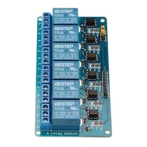 Módulo de Relé 6 Canais 12V - A172 - Controle Remoto