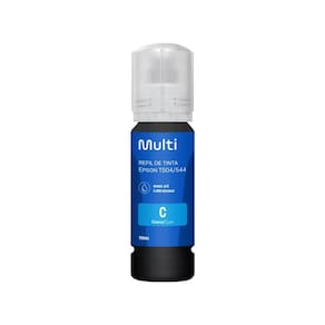 Refil de Tinta Multilaser - Compatível com Epson T504/544 - 100ml - Ciano - RF028