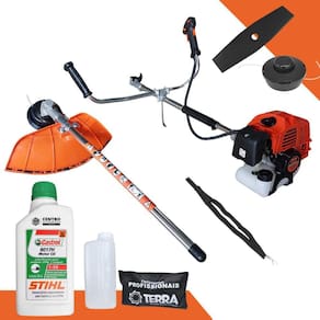 Roçadeira Com ÓLEO STIHL GRHB430 Bipartida Terra 43cc 1,7hp 12.000rpm Alta Rotação e Performance Ideal Para Limpeza e Manutenção de Rodovias