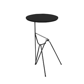 Mesa De Canto Lateral Mesinha Bambino Preto - Preto