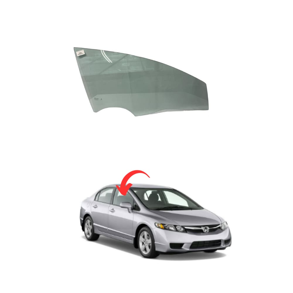 Vidro Porta Honda New Civic Dianteira Direita 2007 a 2011