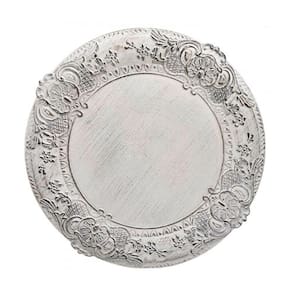 Sousplat Branco com Detalhes Arabescos na Borda - 38cm - 32448