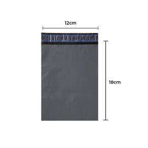 Envelope Plástico De Segurança 12x18 - Preto/Cinza