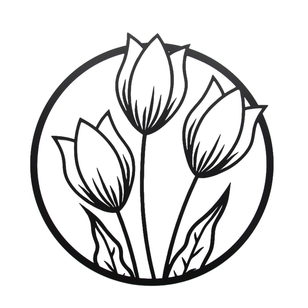 Quadro Tulipas  53x50 Cm