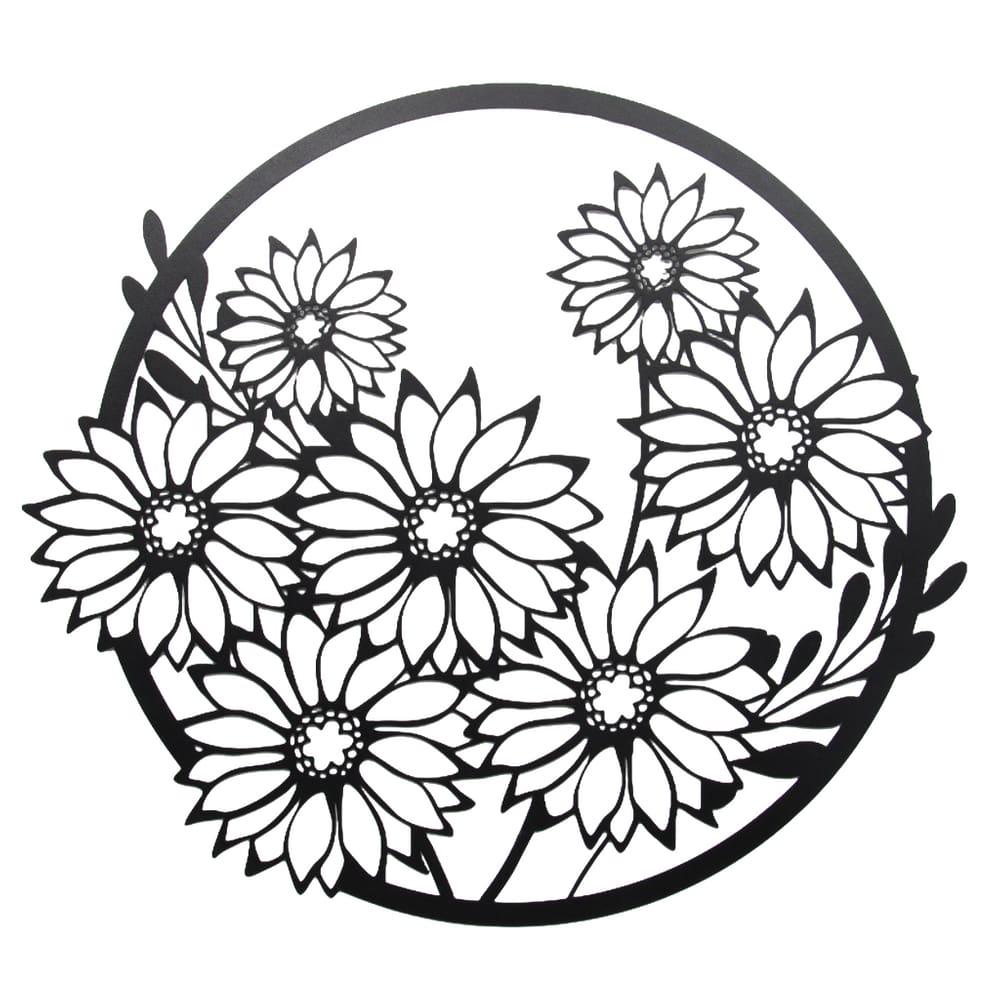 Quadro Margaridas 56x50 Cm