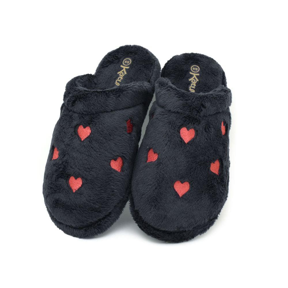 Pantufa Chinelo Coração Bordado Katurê Ref: 429-290-070