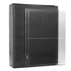 Álbum Fichário 10 Folhas Para Cédulas 2 Espaços 28x21 Cobra XL