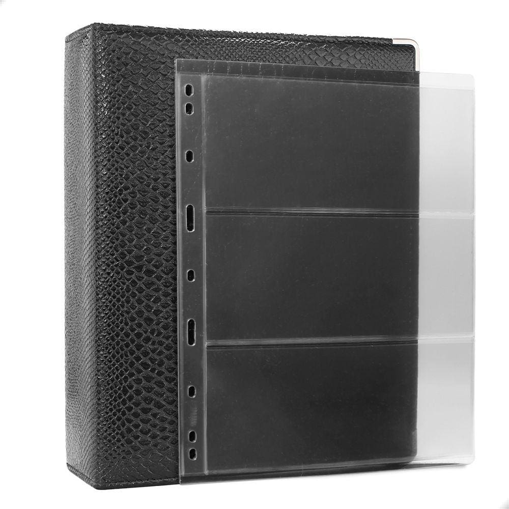 Álbum Fichário 10 Folhas Para Cédulas 3 Espaços 28x21 Cobra XL