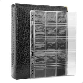 Álbum Fichário 10 Folhas Para 200 Moedas 28x21 Cobra XL