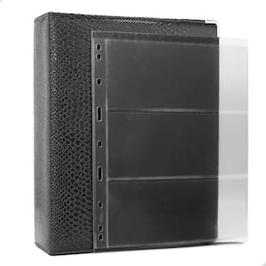 Álbum Fichário 30 Folhas Para Cédulas 3 Espaços 28x21 Cobra XL