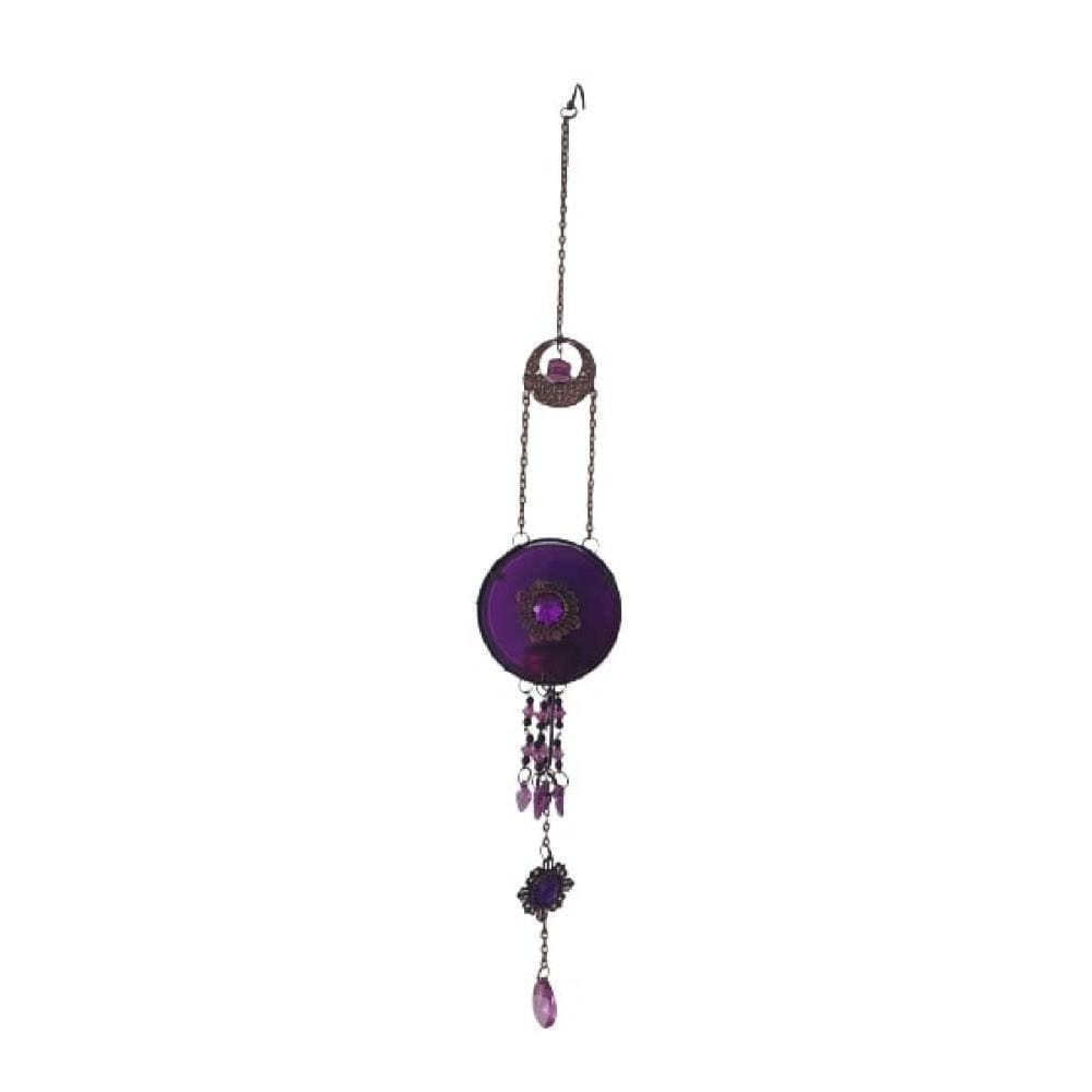 Porta Vela Suspenso Roxo - Altura 67cm