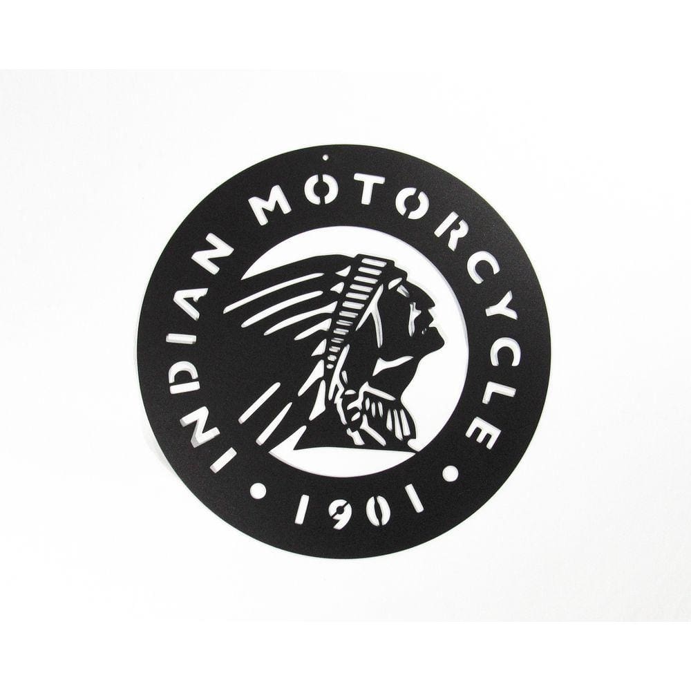 Quadro Indian Motor Cycle 45x45 Cm  Preto