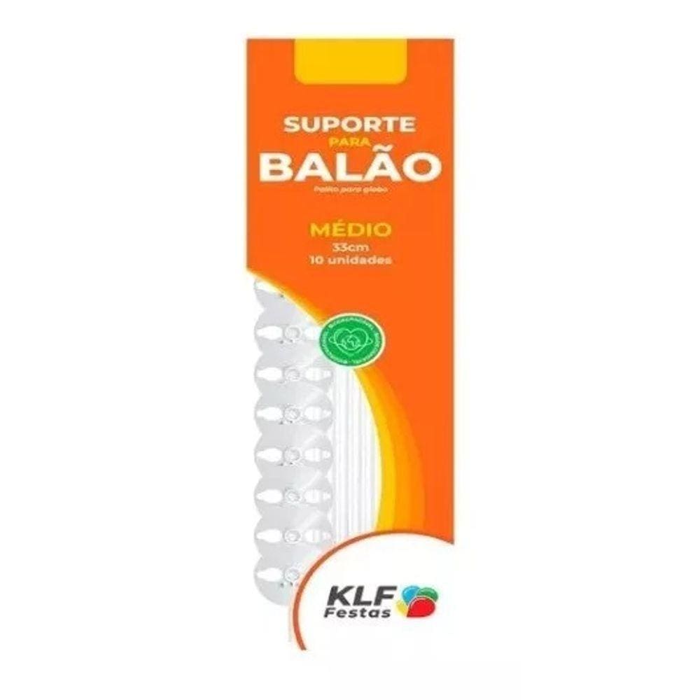 100 Suporte Balao Bexiga Aniversario Festa Eventos Branco