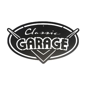 Quadro Classic Garagem 49x29 Cm Preto