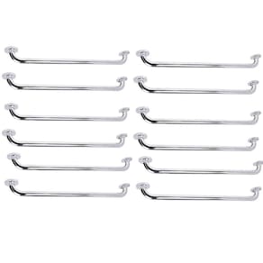 Alça Barra Apoio 70cm Suporte Anti Queda Kit 12 Uni Cadeirante Deficiente Gestante Idoso Banheiro Casa Box Inox Evita Acidentes