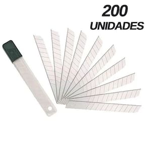 20 Caixas De Lamina Larga Para Estilete 18mm X 0,37mm 200 Peças - Starfer