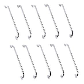 Alça Apoio 70Cm Barra Suporte Kit 10 Uni Anti Queda Idoso Gestante Cadeirante Deficiente Banheiro Inox Box Escada