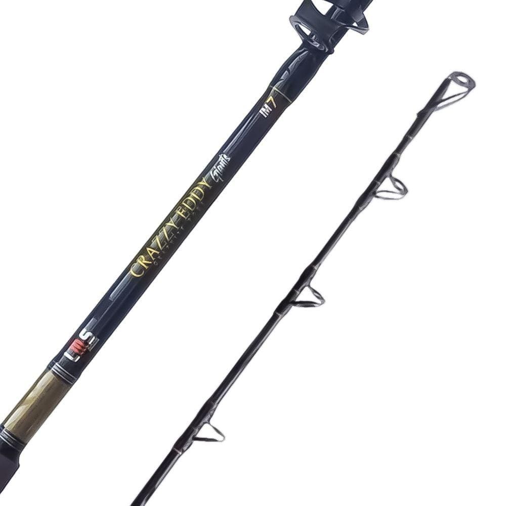 Vara Pesca Carretilha Extra Pesada Lumis Crazzy Eddy Giants 1,98m 120-200Lbs