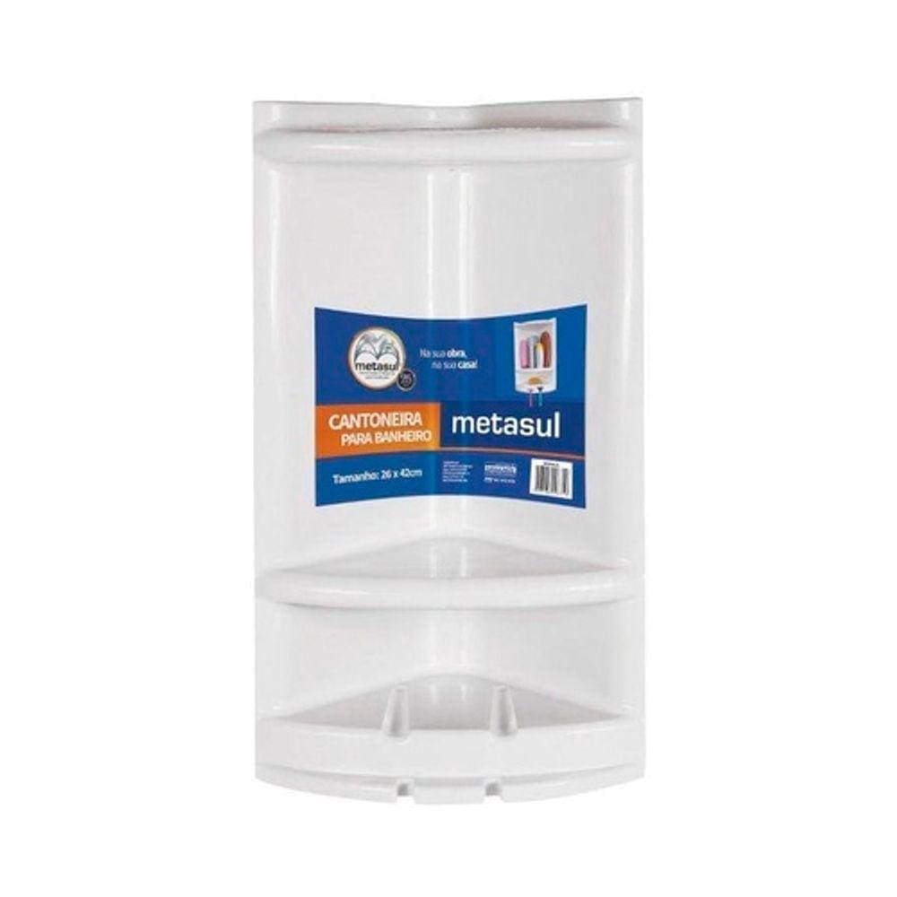 Prateleira Cantoneira Porta Shampoo Plástico