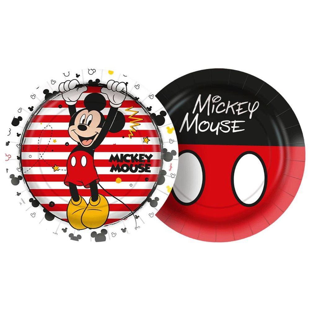 Kit Pratos Mickey 12 Unidades