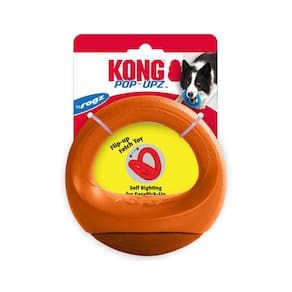 Brinquedo Interativo Kong Scuttle Pod Dispenser de Ração e Petiscos Para Cães - Laranja