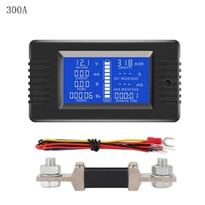 Medidor de Carga e Consumo de Bateria PZEM-015 DC 6x1 0-200V