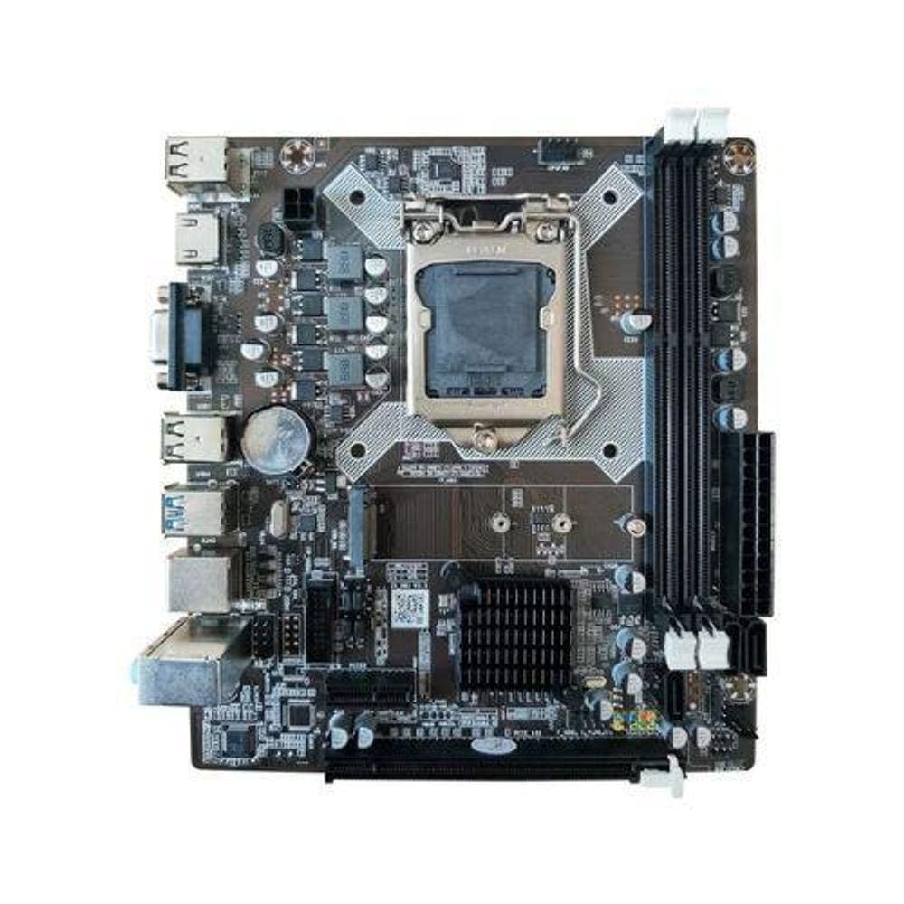 Placa Mãe H81 MarcaBrazil - LGA1150, Chipset Intel H81, DDR3 16GB, LAN 10/100Mbps, Áudio 6 Canais, Slots PCI