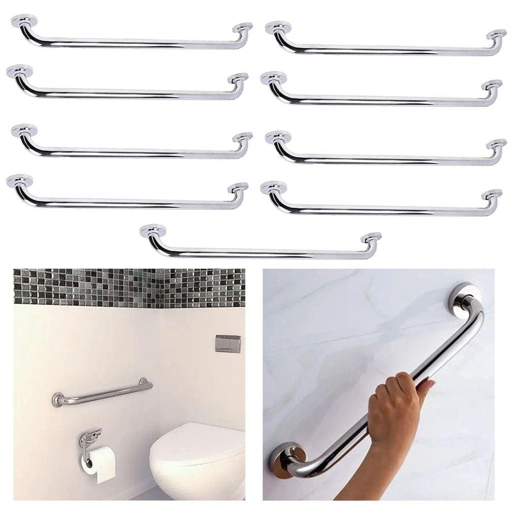 Alça Apoio 70cm Suporte Anti Queda Kit 10 Uni Evita Acidente Deficiente Cadeirante Idoso Gestante Banheiro Varanda Casa Corrimao