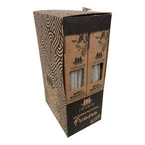 Incenso Nat Nirvana Breu Branco Premium - 420g - Queima 60 min