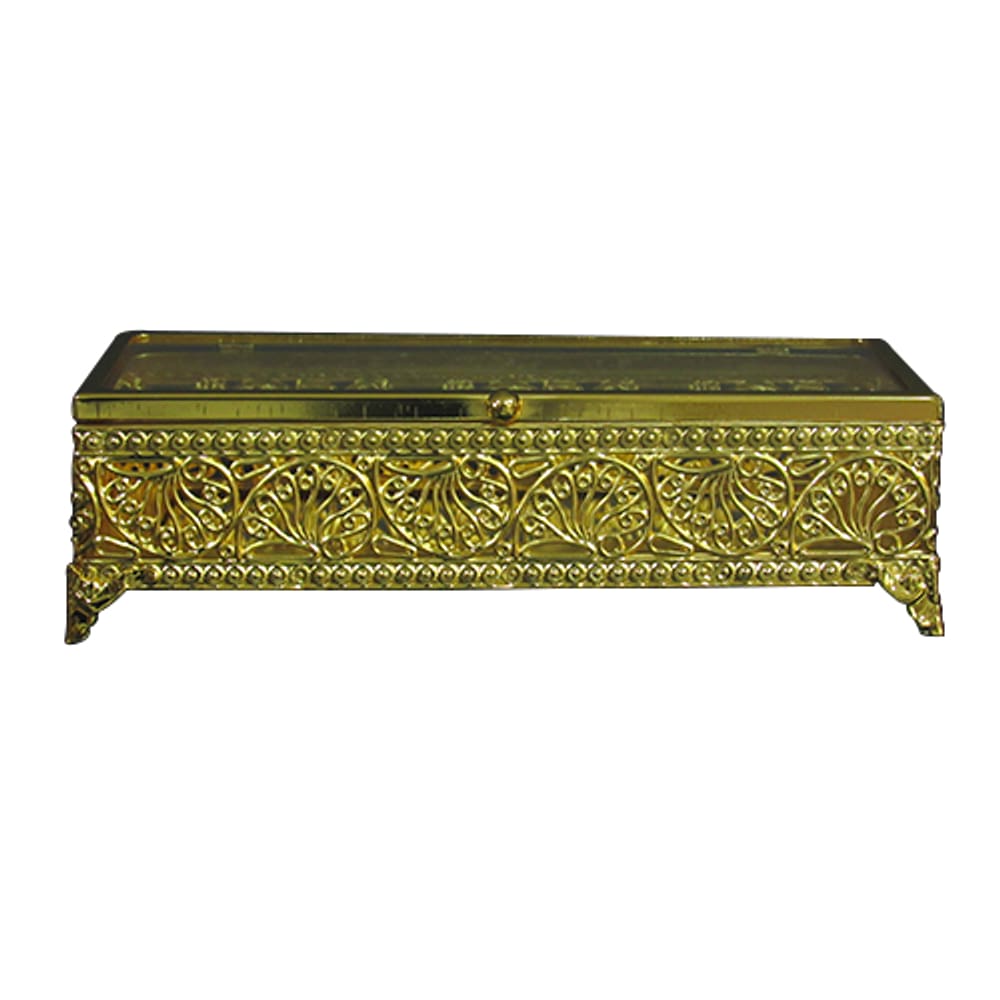 Caixa Decorativa Dourado - 7x24x12cm - 28918