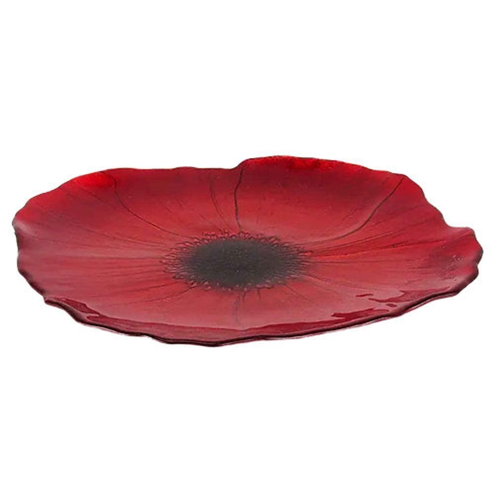 Centro de Mesa em Cristal Vermelho - 2x27,5cm - 35280