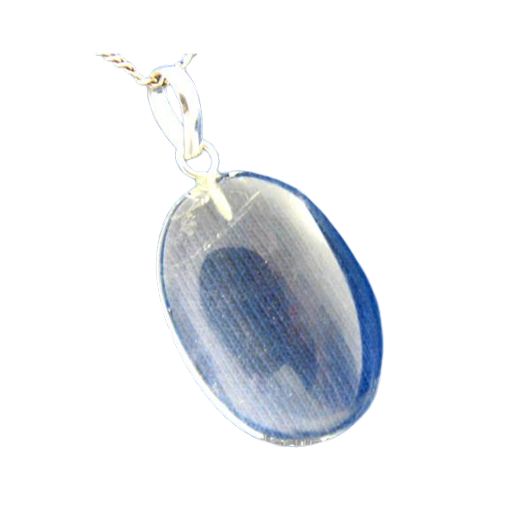 Colar Cabochão Pedra Quartzo Cristal Montagem Prata 950