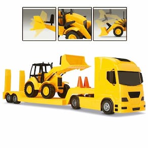 Caminhão de Transporte - Pollux Construction - Trator HL 600 Carregadeira - Silmar