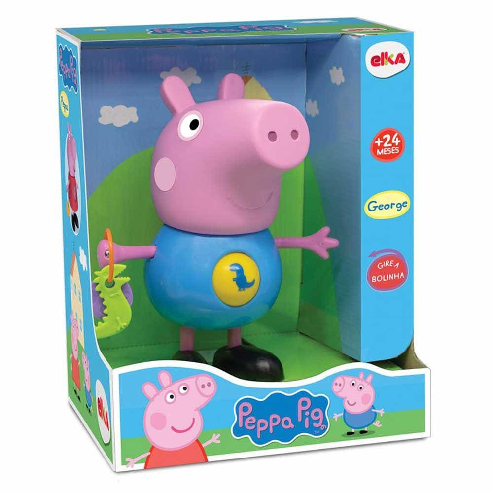 Boneco Articulado - Peppa Pig - George com Atividades - 22 cm - Elka