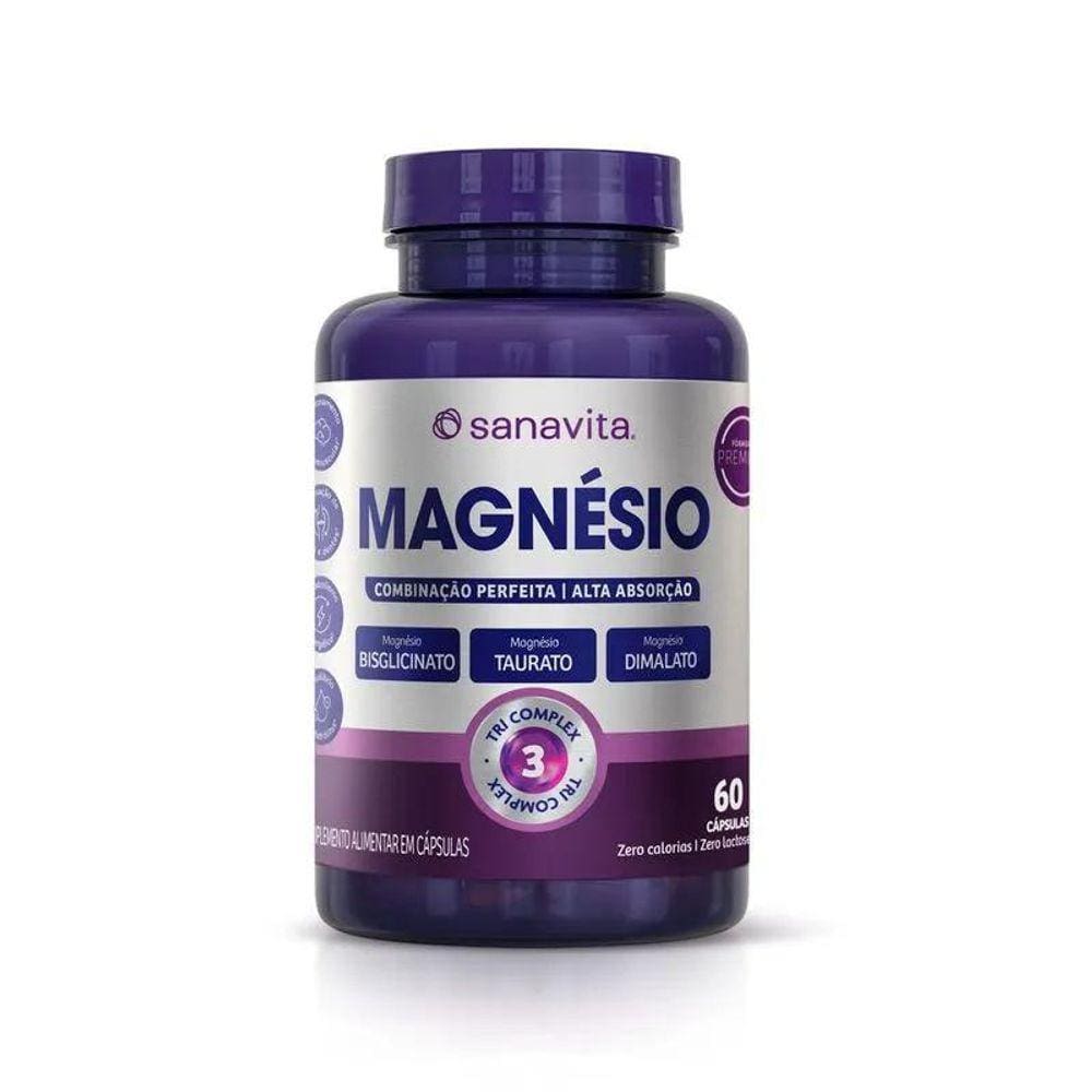 Magnésio Pote 60 Cápsulas - Sanavita