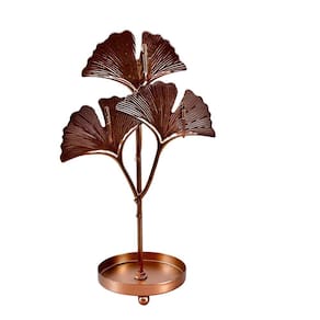 Decoração quarto enfeite porta joia rose gold folha de metal