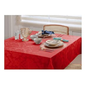 Toalha de Mesa Retangular Vermelha 160x260cm