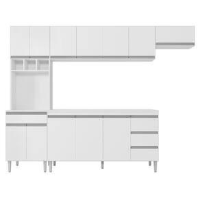 Cozinha Modulada Andréia 5 Peças 274cm - AJL Móveis