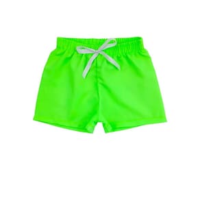 Shorts Infantil Menina Neon Para Praia Piscina- Estampa Revela na Água
