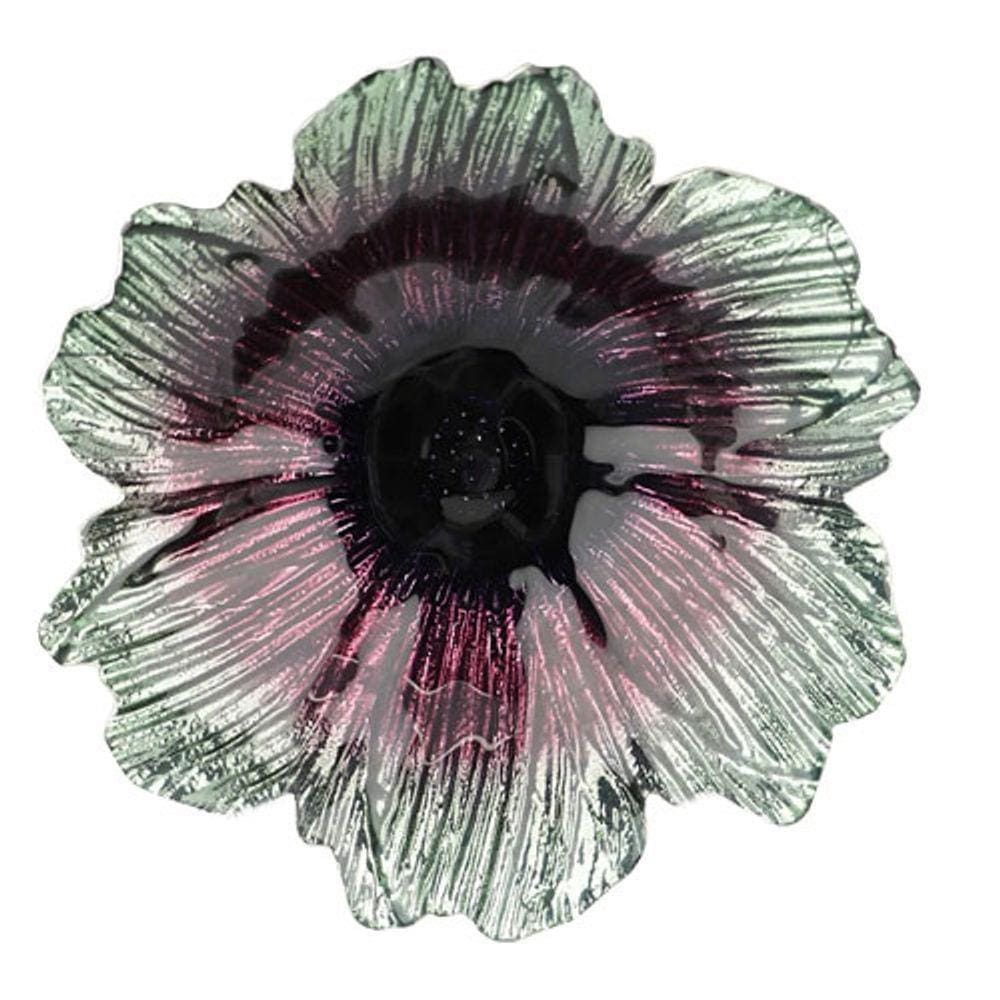 Centro de Mesa em Cristal Verde e Roxo - 7x30cm - 35287