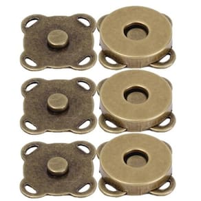 Kit 3 Botões Magnéticos 14mm Fecho Imantado Bronze P/ Costurar imã