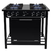 Fogão a Gás Industrial de Piso Dako Couraçado 4 Bocas com Forno