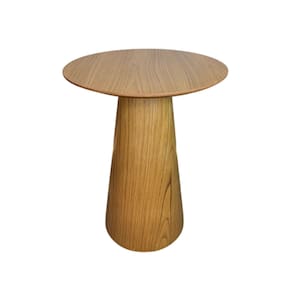 Mesa Cone de Apoio Tampo 60 cm Altura 70 cm Laminada em Madeira Freijó