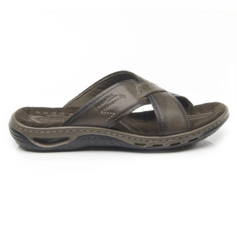 Chinelo Slide Pegada 131661 Masculino - Cravo