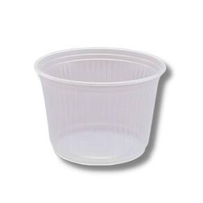 Pote Plástico Descartável Redondo S/ Tampa 250ml C/ 1000un.