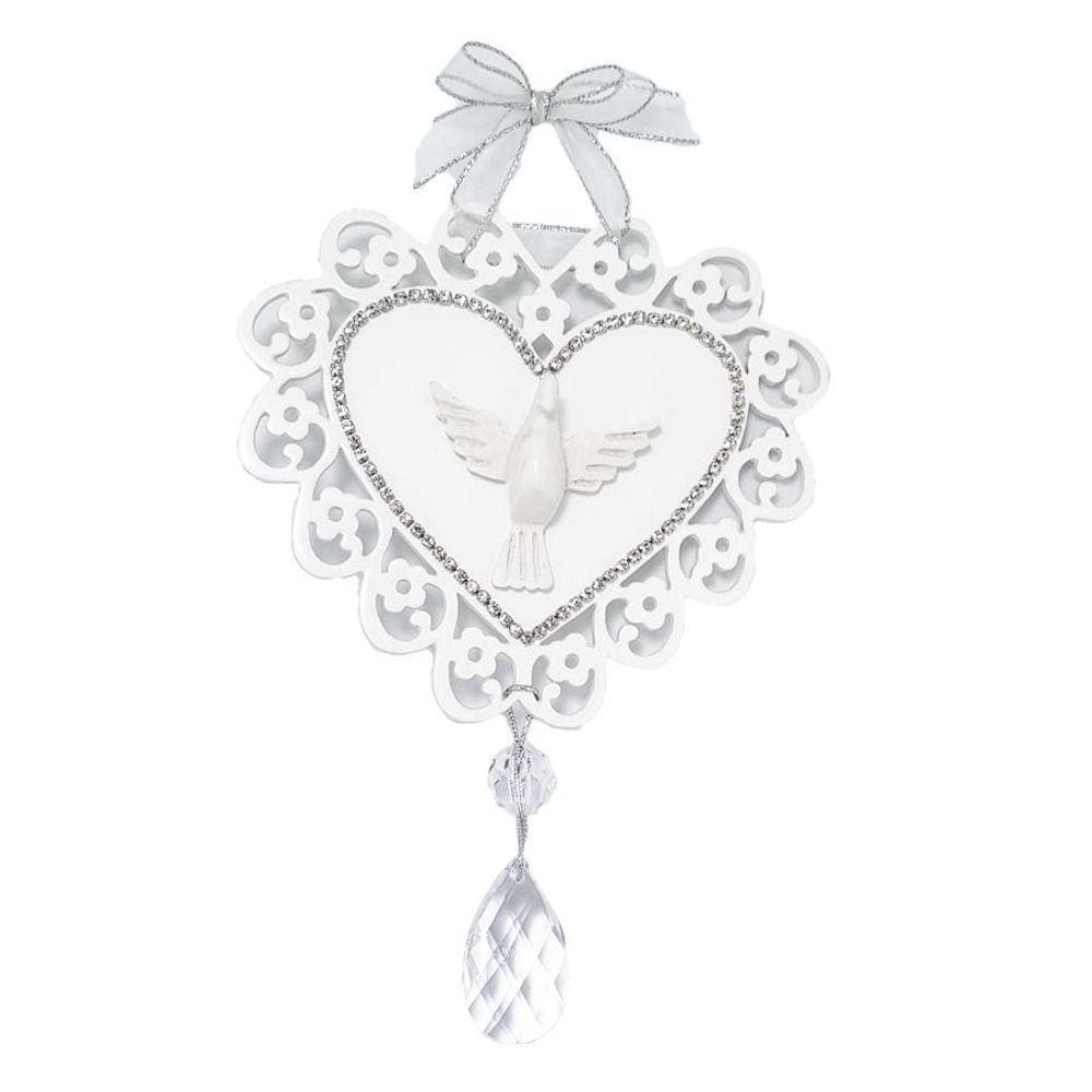 Coração P De Strass Com Divino Prata